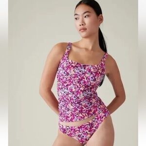 Athleta Multicolor Floral Bikini top